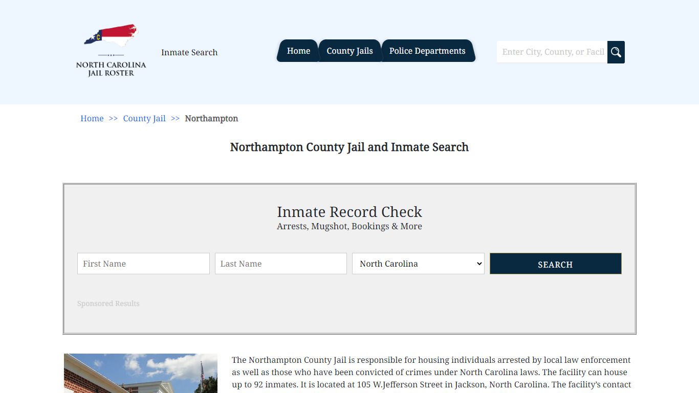 Northampton County Jail and Inmate Search - North Carolina Jail Roster
